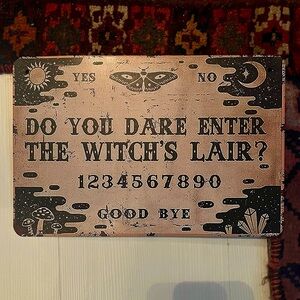 Witchy goth moth ouji sign